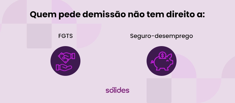 O que não é direito de quem pede demissão Quem pede demissão não tem direito a