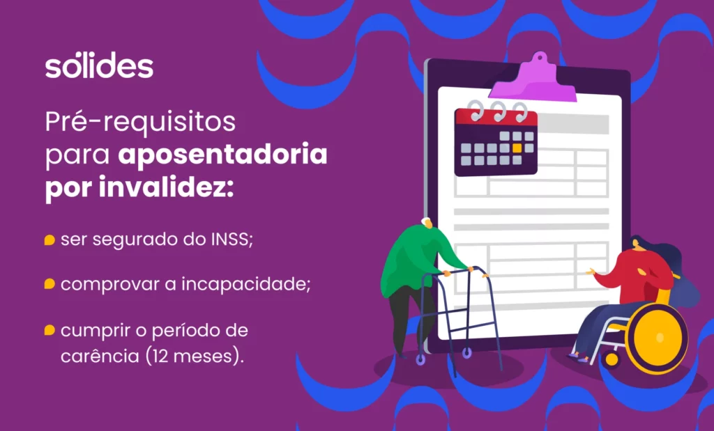 Pré-requisitos para aposentadoria por invalidez.