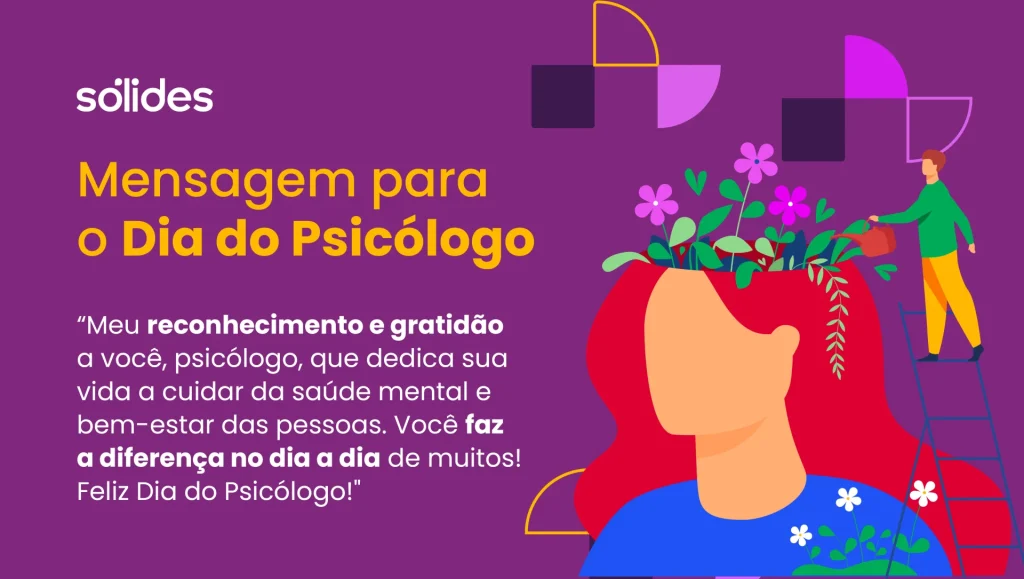 Imagem com mensagem de homenagem para o Dia do Psicologo