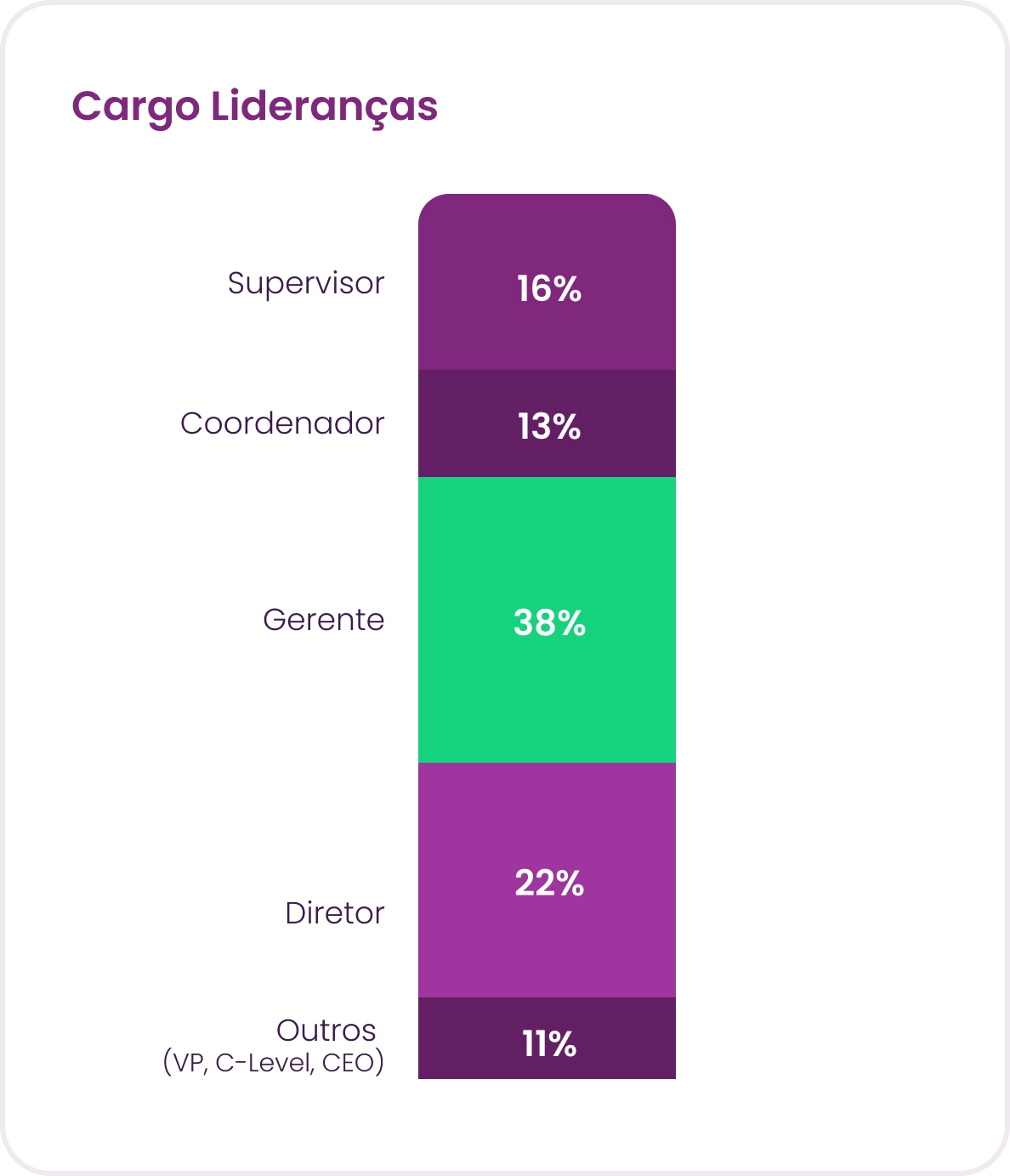 Panorama Gestão de Pessoas: Distribuição de Cargos de Liderança