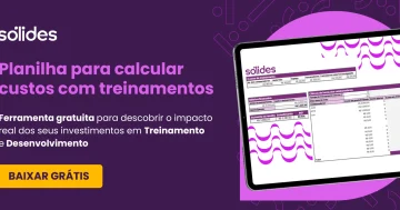 Banner roxo para baixar planilha para custo com treinamentos de colaboradores