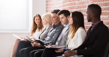 grupo de processo seletivo representando engajamento de candidatos
